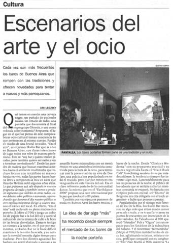 Diario Clarin - 23 de Septiembre de 2001